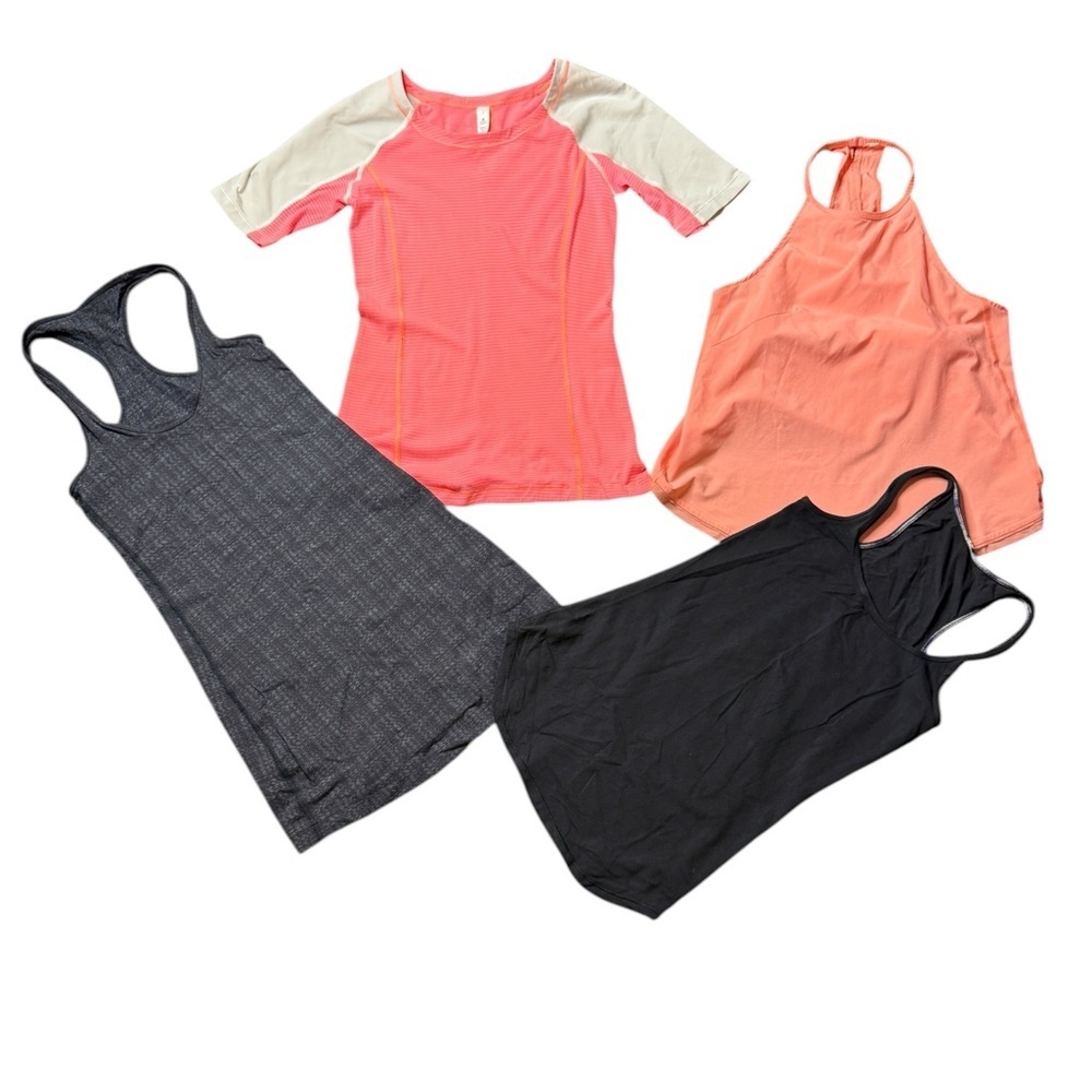 Lululemon Athletica Pink Striped Tank Top bundle of 4